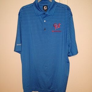 Footjoy FJ Striped Short Sleeve Golf Polo Shirt Men's sz Large
